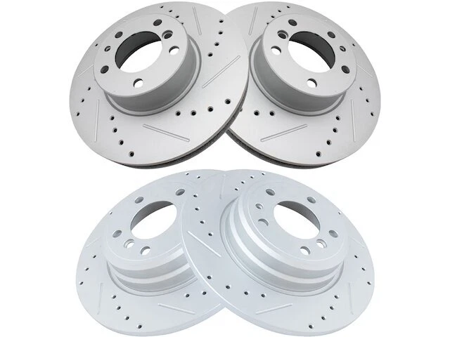 Conjunto de rotor de freio dianteiro e traseiro para 1994-1995 BMW 850CSi XS386FN - Imagem 1 de 1