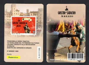 Italia 2025 - Arezzo, Giostra del Saracino - tessera filatelica - Picture 1 of 1