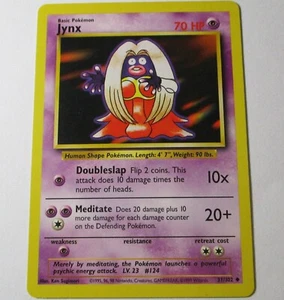 Jynx 31/102 Base Set Unlimited Uncommon Pokemon Card WOTC LP - Picture 1 of 1