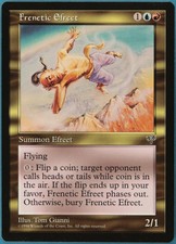 Frenetic Efreet Mirage NM Blue Red Rare MAGIC MTG CARD (ID# 227760) ABUGames