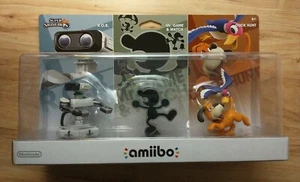 Amiibo Retro 3er-Pack Gamestop exklusiv R.O.B Mr Game & Watch Entenjagd USA Versn - Bild 1 von 3