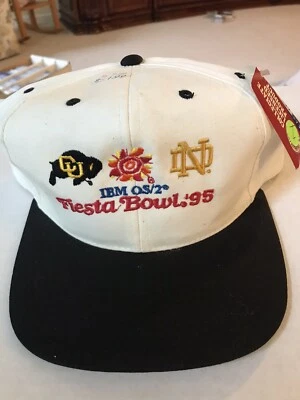 Fiesta Bowl Vintage 1995 Snapback Sombrero NOTRE DAME COLORADO BÚFALOS FÚTBOL NUEVO CON ETIQUETAS Foto 1 de 4