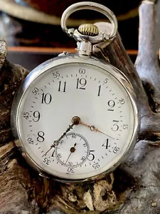 Antiguo reloj de bolsillo Chopard plata 800 - Imagen 1 de 9