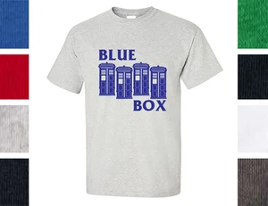 Blue Box Shirt - Black Flag/Doctor Who Parody - Picture 1 of 7