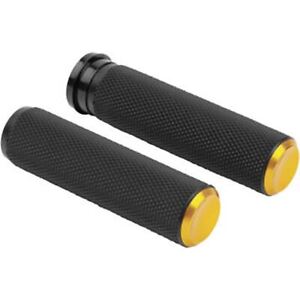 Arlen Ness Gold Knurled Grips for Throttle by Wire 07-347