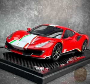 BBR 1/18 Ferrari 488 Pista Piloti Resina Modelo Coche Diecast Hobby Colección Regalos - Imagen 1 de 13
