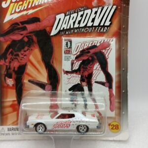 Johnny Lightning Marvel Comics #28 Daredevil ~ ’74 Ford Torino White Die-Cast 
