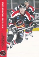 CHAD BRANDIMORE, MANCHESTER PHOENIX, RARE 2003-04 CARDTRADERS EIHL CARD.
