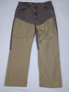 Wrangler Pro Gear Brush Pantaloni Briar Robusti 36x30 (34x29) Uomo Tela Marrone - Foto 1 di 11