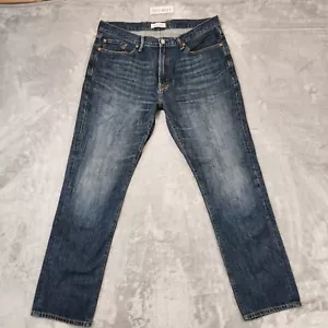 Gap Jeans Mens W36 L32 Blue SLIM Straight 1969 Denim ZIP Fly - Picture 1 of 14