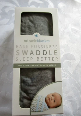 Miracle одеяло пеленки надежном для новорожденного младенца ребенка до 14 недель серый - Изображение 1 из 4
