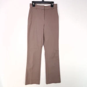 Aritzia Babaton Program Pants Size 00 Flare Trousers Brown High Rise Pockets - Picture 1 of 16