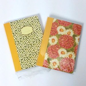 2 Journal Notebooks Fall Floral Cover Ditzy Bountiful Harvest - Picture 1 of 8