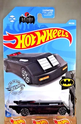 2019 Hot Wheels Treasure Hunt #241 Batman 1/5 BATMAN: THE ANIMATED SERIES Black - Image 1 of 4
