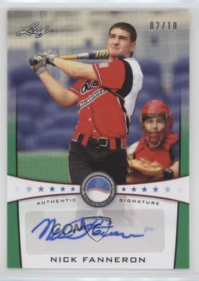 2013 Leaf Power Showcase Auto Green /10 Nick Fanneron #PSA-NF1 Auto - Image 1 of 2