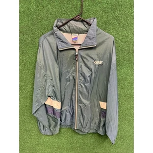 Vintage 90s BIKE Brand Green Toggle Full Zip Windbreaker Large - Picture 1 of 4