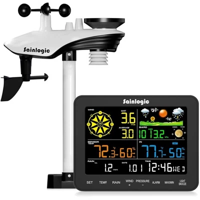 Accurate Wireless Weather Station - Rain Gauge, Wind Speed & Temperature Monitor - Image 1 of 4