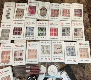 Gran Lote de Uñas y Accesorios CurvLife 30+ Juegos Diferentes - Imagen 1 de 9
