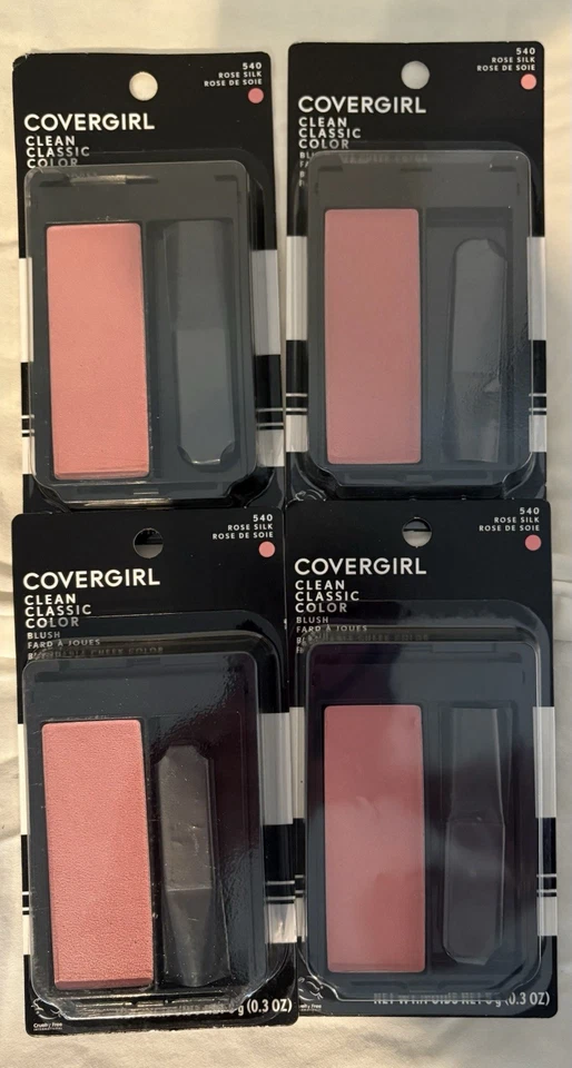 4X Covergirl Clean Classic Color Blush 540 Rose Silk 0.3 oz - Image 1 of 1