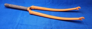 NOS 80s 700 C 1" Threaded 180/40mm/368ATC ORANGE SPINNER CR-MO Fork Blade - Picture 1 of 5