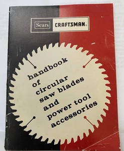 Sears CRAFTSMAN Handbook of Circular Saw Blades Power Tool Accessories 1975 - Picture 1 of 5