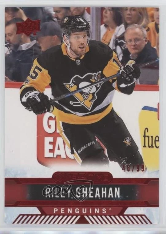 2017-18 Upper Deck Overtime Red Foil /99 Riley Sheahan #147 - Image 1 of 2