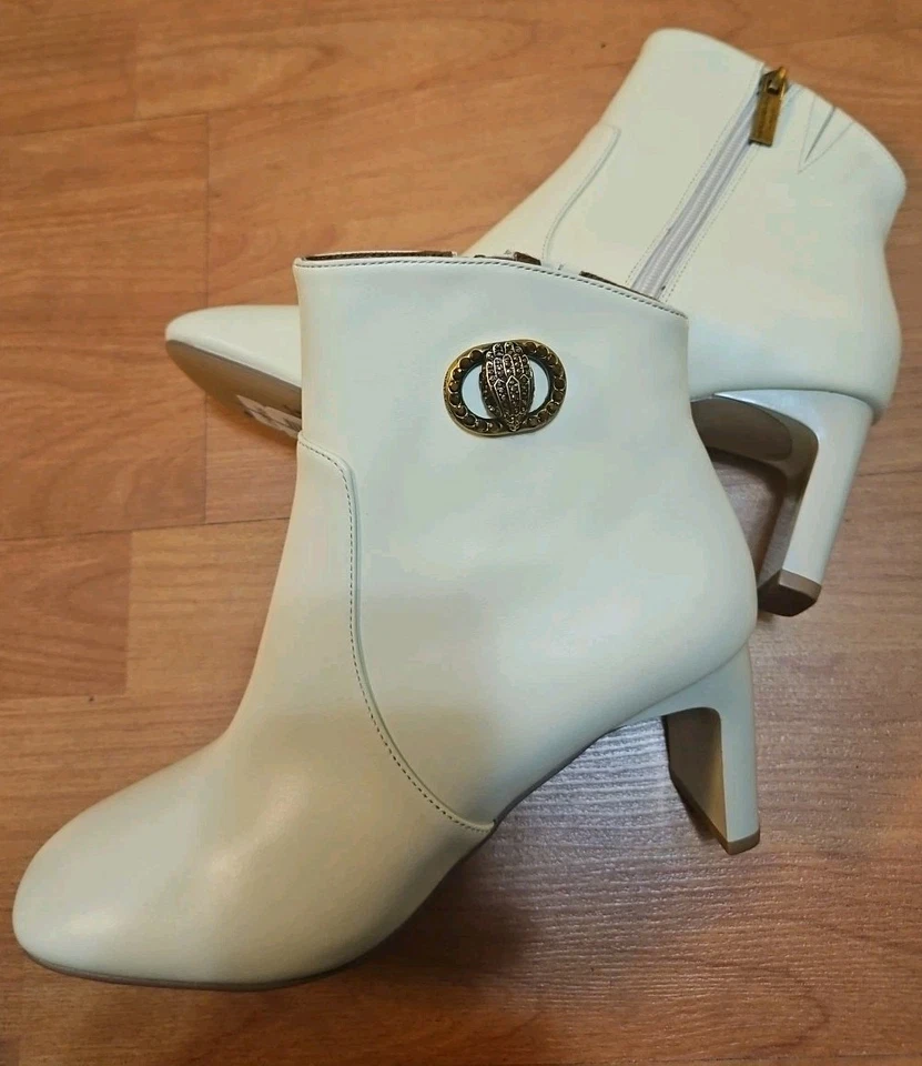 Курт Гейгер Лондон Челси квадратный носок полированная кожа кости женщин ЕС 38,5/США 8 - Изображение 1 из 1