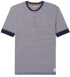 Camiseta ""pijama"" Henley de algodón a rayas para hombre Paul Smith nueva con etiquetas $95 USD - Imagen 1 de 18