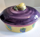 Essex Collection Tutti Frutti 3 Qt Oval Covered Casserole Pear Finial Flawless