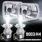 For International 4700 4900 8100 9900 9900I IX Pair 7x6&quot;inch LED Headlight bulbs