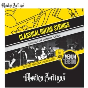 Cuerdas de guitarra clásica de nailon aleación dorada dorada de media tensión Medina Artigas 520 - Imagen 1 de 1