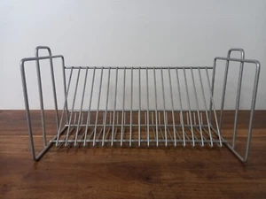 20 CD Storage Metal Stand Holder Compact Stylish Industrial - Picture 1 of 10