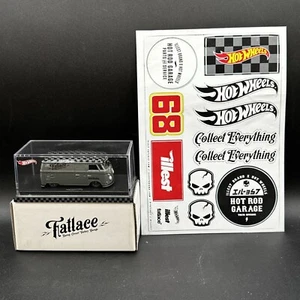 2016 Hot Wheels GRAY FATLACE VW VOLKSWAGEN MICROBUS BUS w RARE Sticker Sheet - Picture 1 of 6