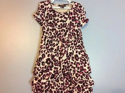 Vestido Globo My Michelle Niñas Talla 7 Negro Púrpura Gris Completamente Forrado 17 Foto 1 de 4