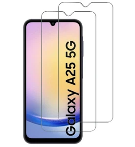 2x Safety Glass Screen Protector Premium 9H Real Glass for Samsung Galaxy A25 5G - Zdjęcie 1 z 6