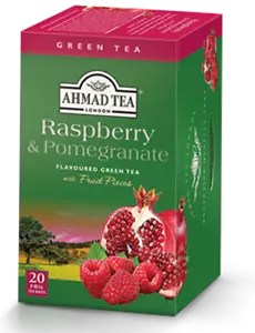 Raspberry & Pomegranate Green Tea, 6 box of 20 Tea Bags (120 TB Total), NEW - Picture 1 of 1