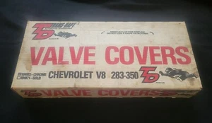TRANS-DAPT Chevrolet Chrome Small Block Valve Covers - Picture 1 of 5