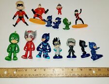 Assorted Lot of PJ Mask and The Incredibles Figures Lot of 14