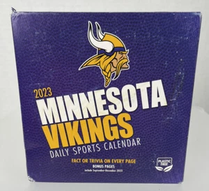 Minnesota Vikings 2023 calendario deportivo día a día equipo NFL Turner licencia nuevo en caja - Imagen 1 de 9