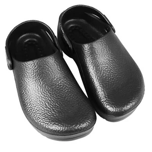 (Negro 39) Zapatos de Chef de Verano EVA Goma Negros Transpirables Antideslizantes Zapatos de Trabajo F - Imagen 1 de 23