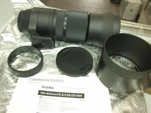 SIGMA 150-600mm F5.0 COMTE DG OS HSM ZOOM LENS f CANON NEW in FACTORY BOX & CASE - Picture 1 of 4