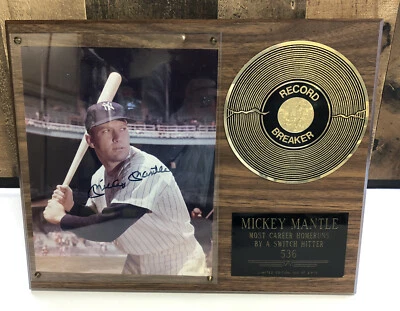 Placa rompe récords MICKEY MANTLE Ltd 100 de 2.415 ver foto y descripción Foto 1 de 4