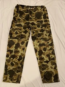 VTG 80's Columbia Sz M Gore-Tex Brown Duck Camo Shell Pants Hunting USA Made - Picture 1 of 9