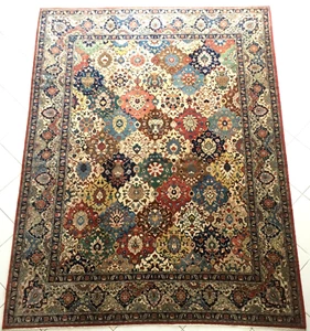 Perserteppich Täbris Alte Meisterstück Handgeknüpfte Tabriz Beige Mehrfarbig - Bild 1 von 15