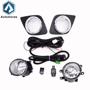 Clear Bumper Fog Lights Driving Lamps+Switch L+R Pair Fit For 09-12 Toyota RAV4 - Picture 1 of 12