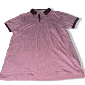 Vintage River Island men's Pink POLO shirt in L| L30 W19| SKU 5511 - Picture 1 of 4