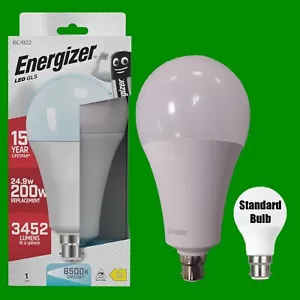 2x 24.9W (=200W) Energizer Large 110mm GLS BC B22 LED Light Bulb Lamp 6500K - Picture 1 of 4