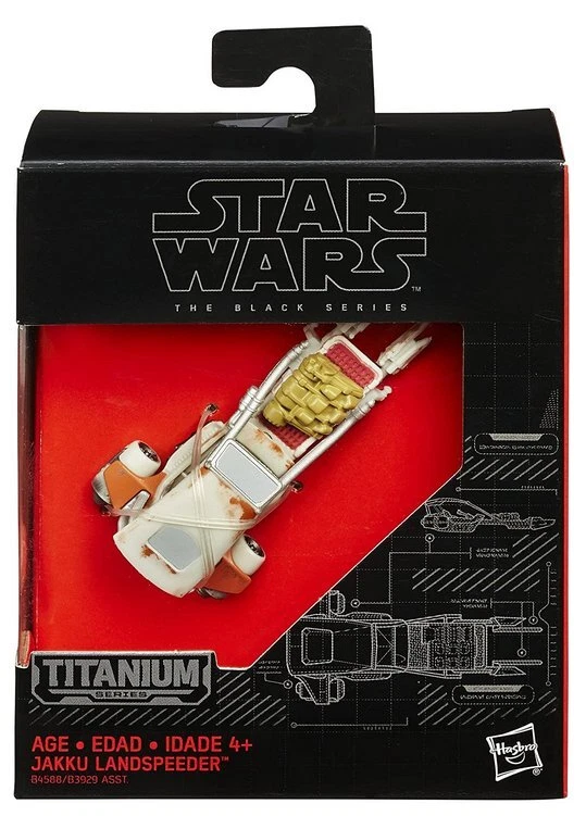 Star Wars Force Awakens Black Series (2015) Titanium First Order Jakku Landspeed - Image 1 of 2