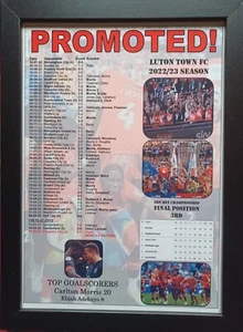 Luton Town promosso dal campionato 2023 - stampa souvenir - Foto 1 di 5