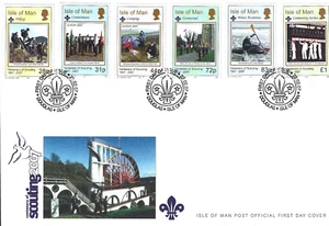 2007 Isle of Man Europa. Centenary of Scouting First Day Cover - Picture 1 of 1
